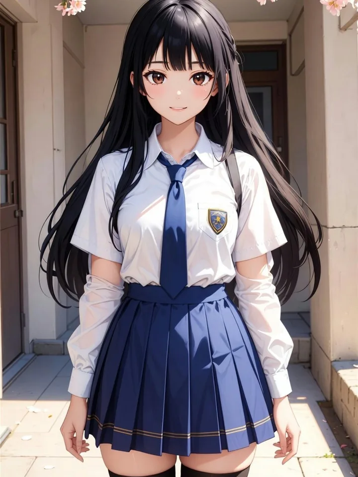被全班孤立的高中学霸女班长角色立绘