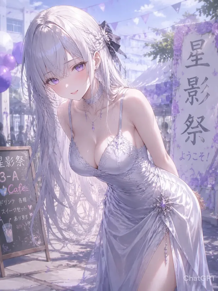 捡到跳蛋遥控器的清纯校花白芷角色立绘